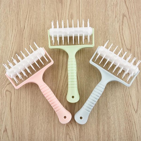 

baking & pastry tools plastic pizza cookies dough roller needle wheels kitchen cooking supplies hole punch diy tool fashion wholesale