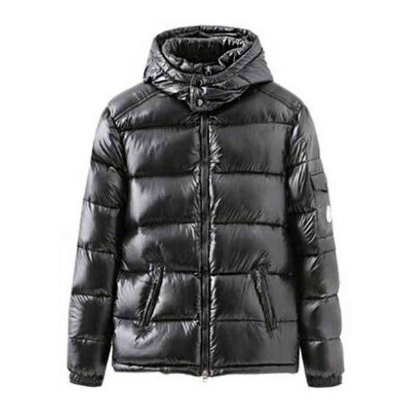 

White duck feather men's coat brand, thick coat, clothing, waterproof et, 90%, Black