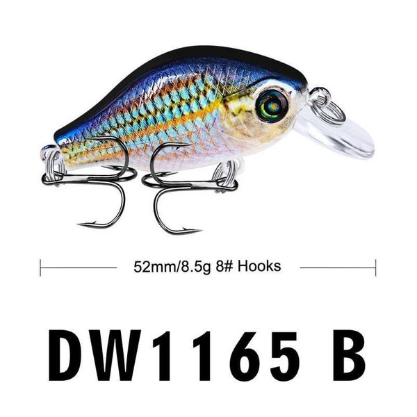 

52mm/8.5g artificial bait 10 colors floating fishing lure plastic colorful 3d bionic luya plastic h jllavl