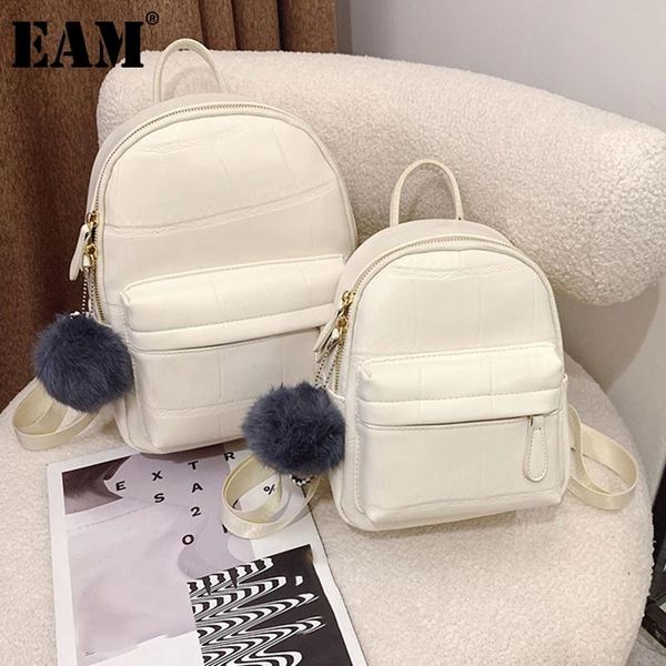 

backpack [eam] women early spring trend travel bag school pu leather personality all-match fashion tide 2021 18a1788