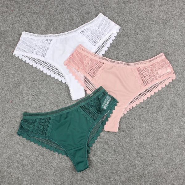 

women's panties g-strings thongs brazilian cut underwear women lace seamless tanga lingeries calcinha fio dental, Black;pink