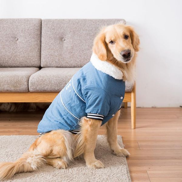 

dog apparel hipidog big clothes winter denim jacket large dogs clothing