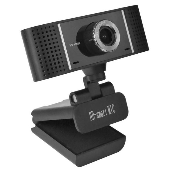 

webcams a6 led web camera usb webcam 360 degree mic clip-on cam for youtube computer pc lapnotebook black