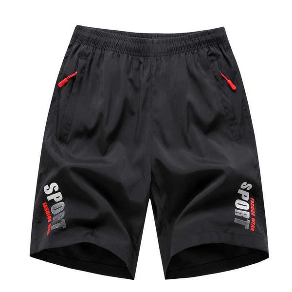 

summer shorts men breathable casual sweatpants fitness beach quick dry sports plus size s-6xl dk8015 210714, White;black