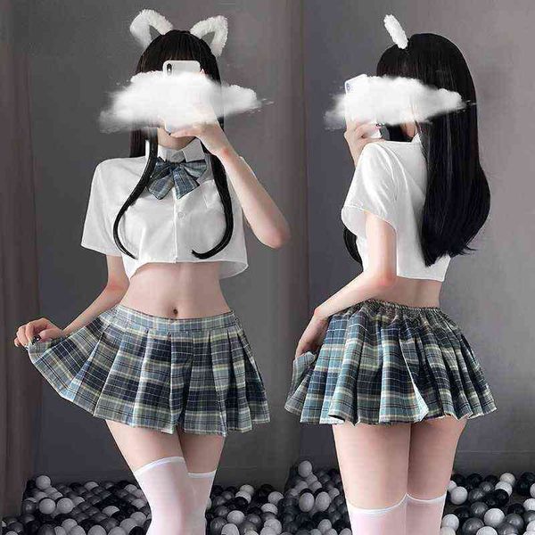 

nxy set japanese student uniform set matrix suit ladies baby doll dress lace miniskirt outfit women cosplay lingerie 1210, Red;black