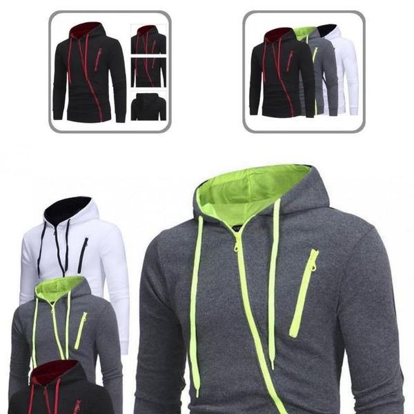 

men's sweaters warm great long sleeve winter coat slim men hoodie for outdoor, White;black