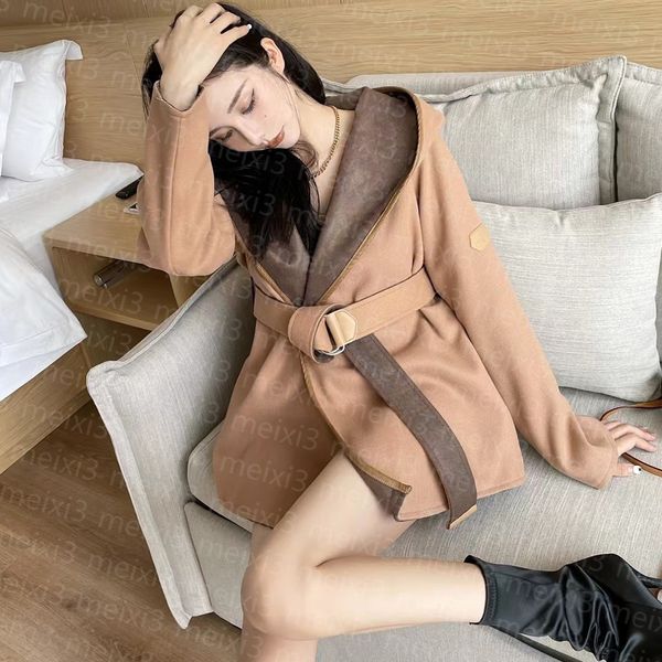 

womens parka jacket designer trench coats spring autumn women mid-long ladies windbreakers luxury coat thin outerwear ms casual hooded, Tan;black