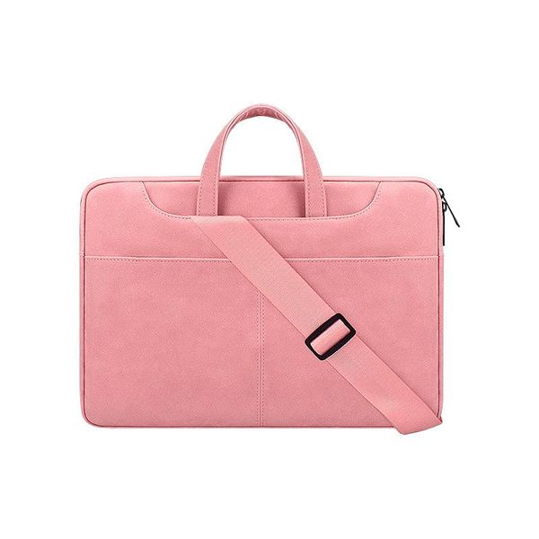 

briefcases soft zipper 14inch lapbag waterproof protective case casual travel shoulder bags computer notebook handbag briefcase