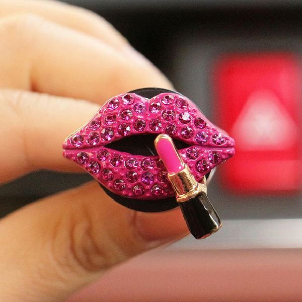 

car air freshener red lip creative perfume clip automobile outlet decoration fresher