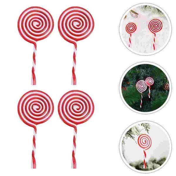 

gift wrap 4pcs festive christmas lollipop hanging decor adorable xmas pendant