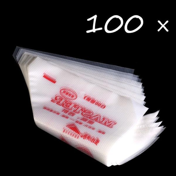 

baking & pastry tools 100pcs disposable piping bag fondant cake decorating bags making