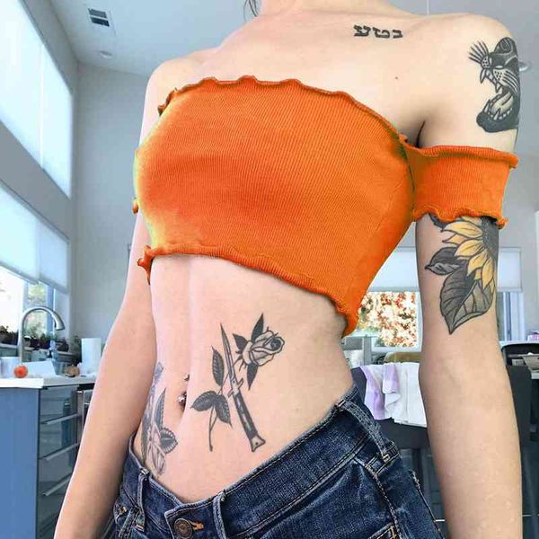 

women's knits & tees european and american casual wear modern green word collar wipe chest short sleeve blouse sweater wedm, White