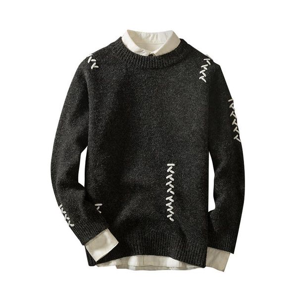 

mens m-xxl knitwear male men size cardigan masculino casual pullovers sweater knitted clothing streetwear sweater sjdcg, Black