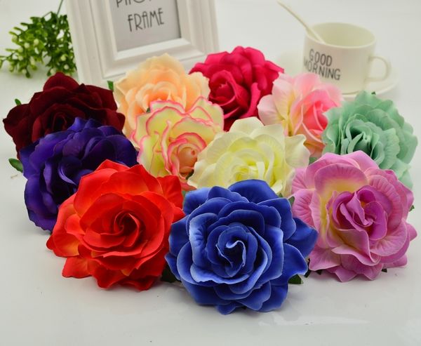 

5uds 9cm silk head diy car decoration wreath flower shop
