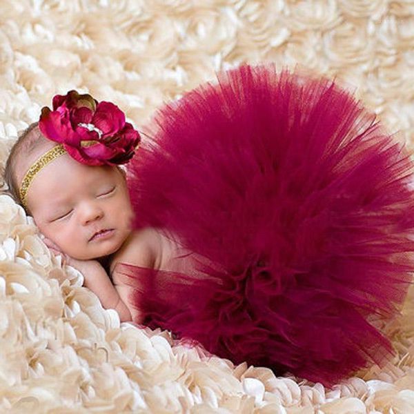 

sale born costume outfit baby girls pography props fashion princess tutu skirt matching headband ts017, Blue