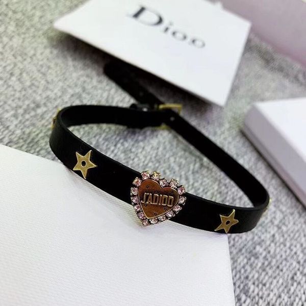 

special offer 70% off luxury jewelry in 2021, dijia's new love leather rope collar can be used as bracelet for women's literature, Silver