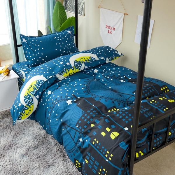 

bedding sets cotton aloe four-piece three-piece student bed sheet quilt cover pillowcase plus size single double