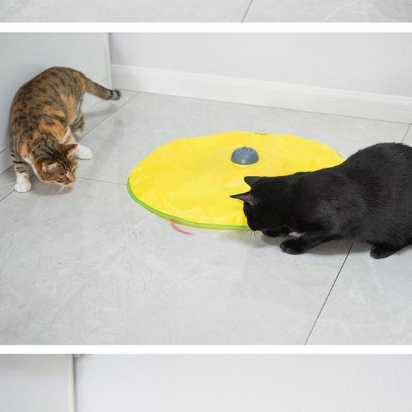 

cat toys design electric funny toy undercover fabric mobile mouse interactive play 2021