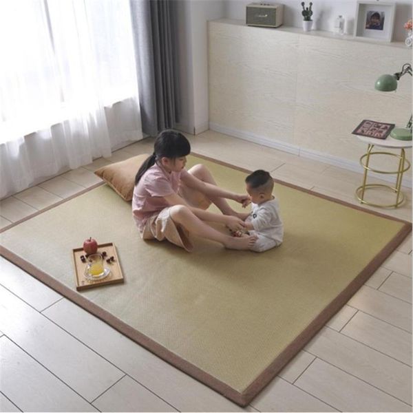 

thicken tatami carpets baby crawl mat game carpet summer sleeping mat summer cool rattan bedroom living room rug