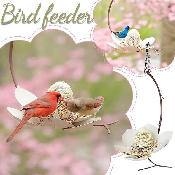 

other bird supplies hummingbird feeder garden outdoor plastic flower iron hook pet floral design feeder-easy to clean gift for