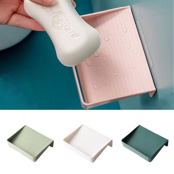 

soap dishes wall hanging kitchen supplies punch-sink drain rack storage box draining dish sponge holder