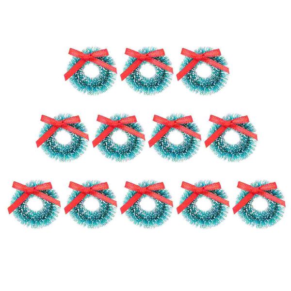 

decorative flowers & wreaths 12pcs christmas ornaments creative pendants lovely mini garlands