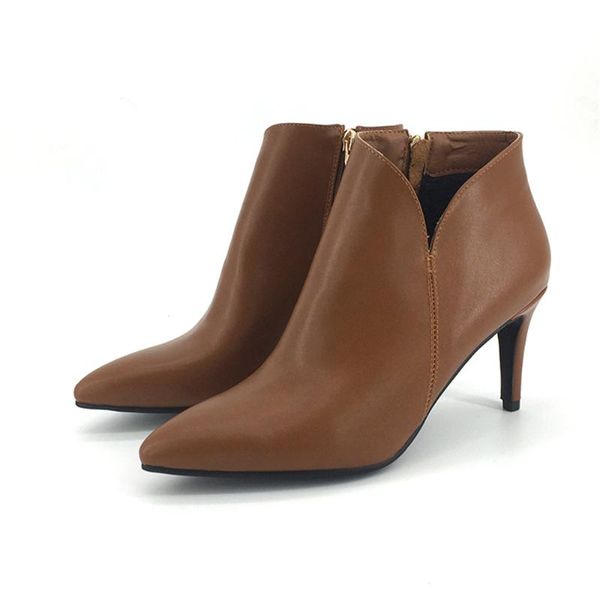 

boots wholesale winter women's leather heel, Black