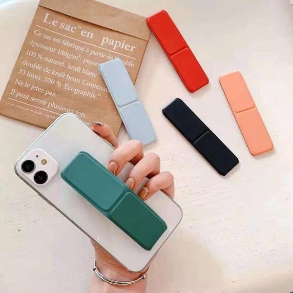 

cell phone mounts & holders universal silicon magnetic foldable push pull sticker mobile hand band holder wristband finger grip paste stand