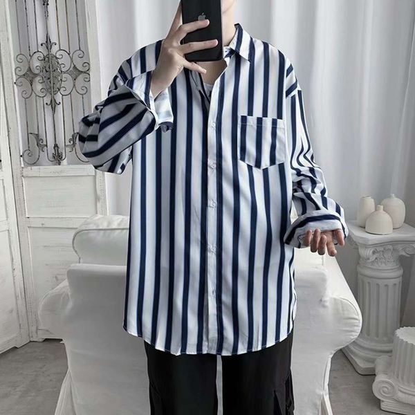 

fashionable 2021 fashion new autumn men's design shirt, White;black