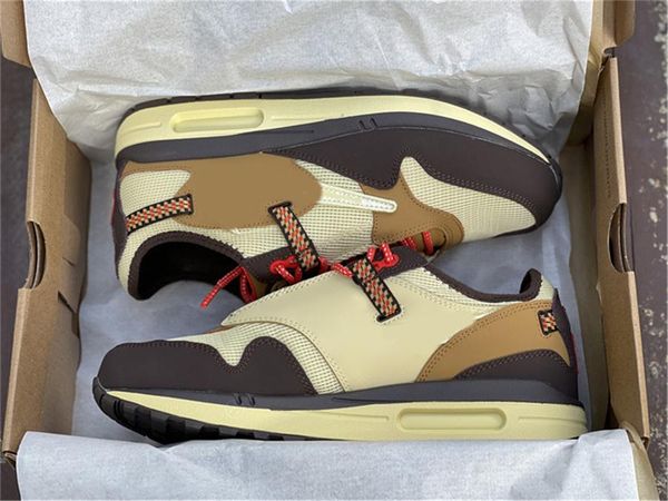 

shoes athletic travis scotts baroque brown saturn gold athletic wheat cactus jack fragment military blue sneakers size 36-47