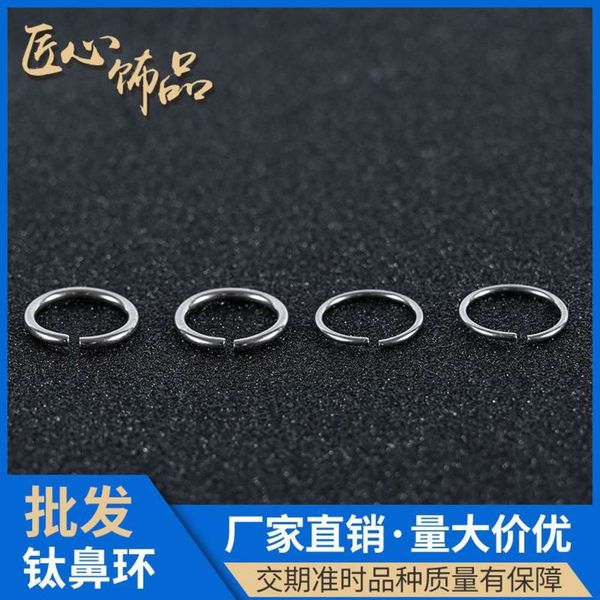 

gr23 titanium incision ring nose simple accessories puncture jewelry