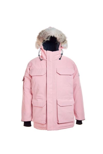 

winter outdoor leisure down jacket pink fashion adventure hat collar warm real wolf hair detachable s-xxl, Black