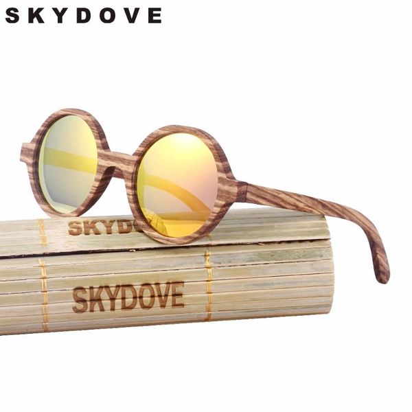 

sunglasses skydove polarized wooden men 2021 vintage kids zebra wood round women bamboo, White;black