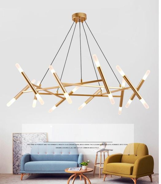 

pendant lamps modern designer nordic led chandelier fashion black gold lamp art deco light for home