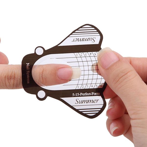 

nail art equipment bees shape forms 100pcs paper tray french manicure sticker protective holder extension form gel tool, Silver