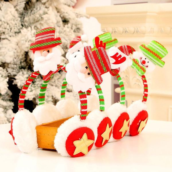 Creative headbands cute desenhos animados inverno orelha aquecedor engrossar quente proteção de ouvido natal adulto crianças amacuffers