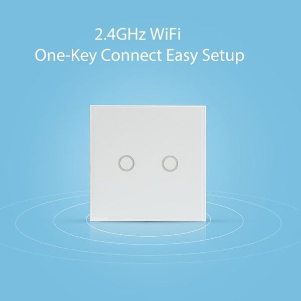 

smart home control 1/2/3gang wifi wall touch switch rf433 remote glass panel life tuya works with google echo alexa