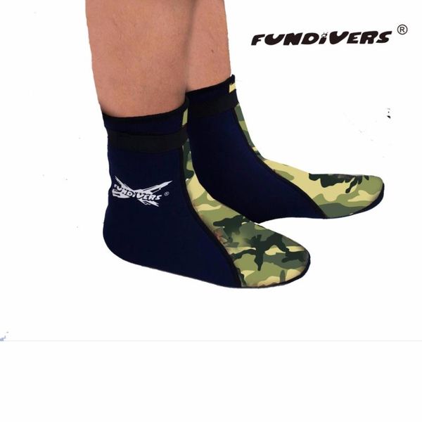 

fundivers 2021 new camo neorene socks 3mm diving wrarm socks