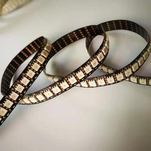 

strips gs8208 12v rgb 30/60/144led/m dual-signal led pixel strip individually addressable tape light