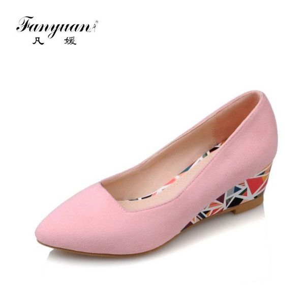 

dress shoes fanyuan pumps women nude wedges for high heels chic printed ladies party zapatos mujer black