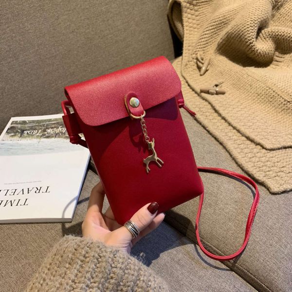 

simple and fashionable shoulder for women's leisure mobile phone bag