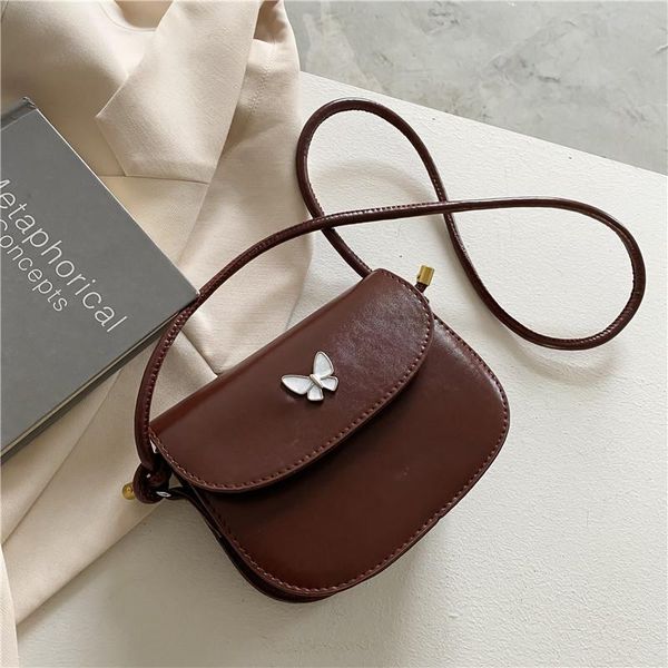 

evening bags women's 2021 spring shoulder messenger pure color bowknot mobile phone wallet flap solid