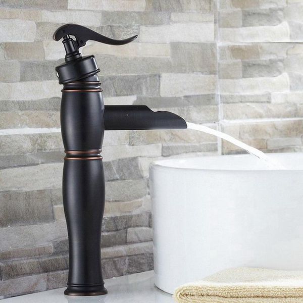 

bathroom sink faucets "water pump look" style oil rubbed bronze single lever faucet basin mixer tap ahg013
