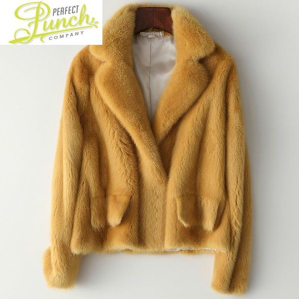 

women's fur & faux winter 2021 clothes natural women real coat fenmale mink jacket abrigo mujer hq19-ytm8666c-1 kj5946, Black
