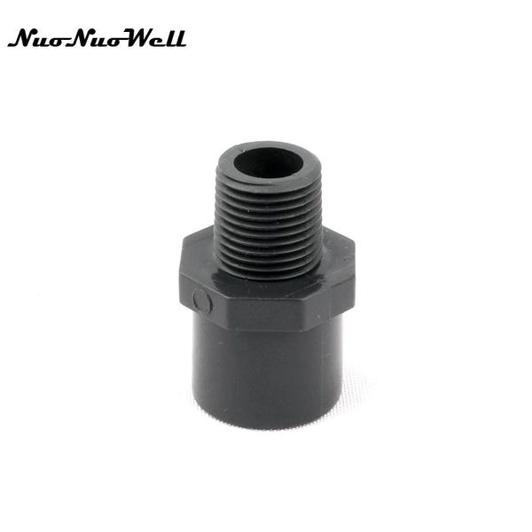 

watering equipments 2pcs nuonuowell ansi 1/2" male thread pvc straight connector garden irrigation aquarium supplies pipe adapter fish