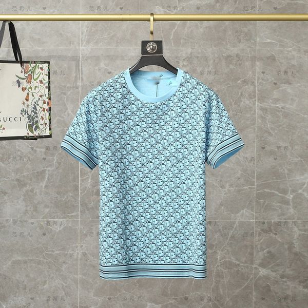 

dress 21 d family letter jacquard casual versatile short sleeve men's and women's knitting, White;black