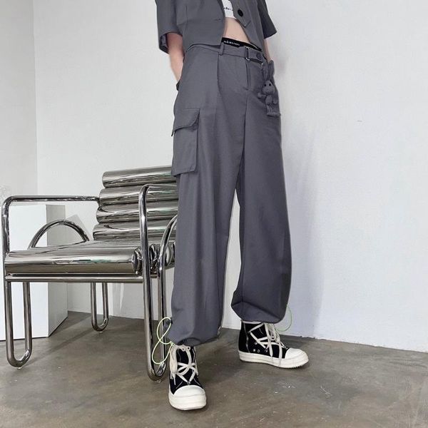 

women's pants & capris fashion 2021ss women grey casual long trouse ladies high qualtiy for female ddxgz2v 5.25, Black;white