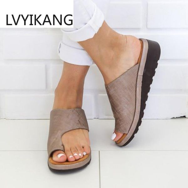

dress shoes women's sandals 2021 fashion summer flats wedges open toe ankle beach roman slippers for women zapatos de mujer, Black