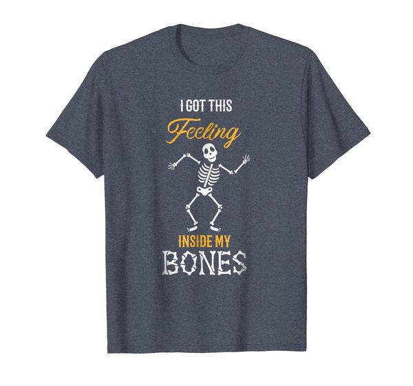 

i got this feeling inside my bones dancing skeleton t-shirt, White;black
