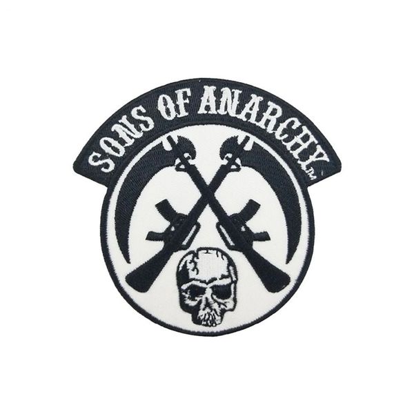 Sons of Skull ricamo patch cyction notions ferro su applique moda per abbigliamento decorazione giacche camicie sacchetti badge personalizzato distintivo